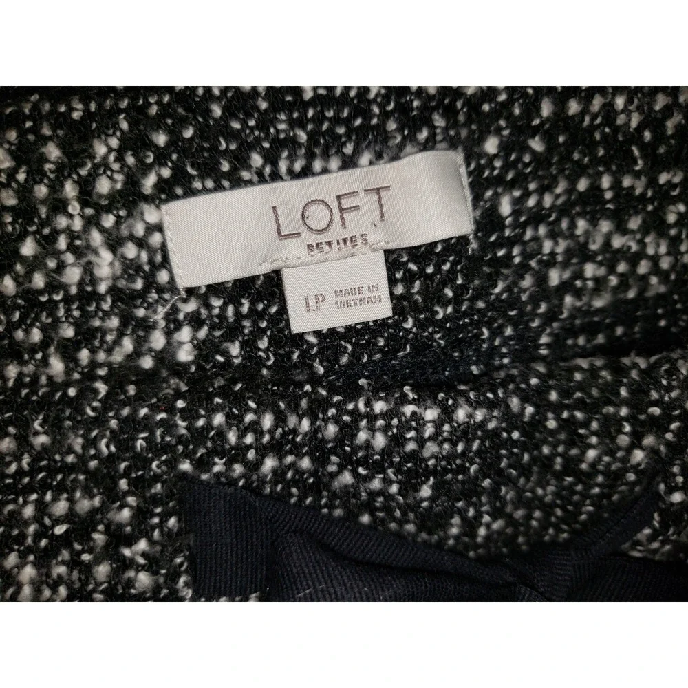 Loft LP Skirt Black White Tweed Boucle Jogger Knit Womens Casual Athleisure Boho